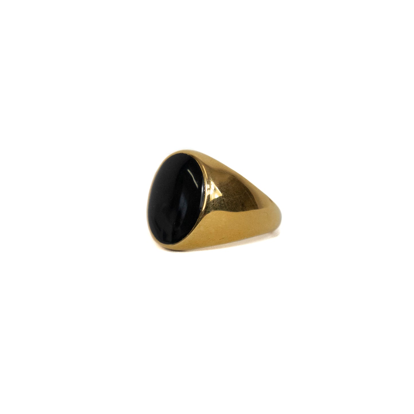Gold Oval Signet Ring