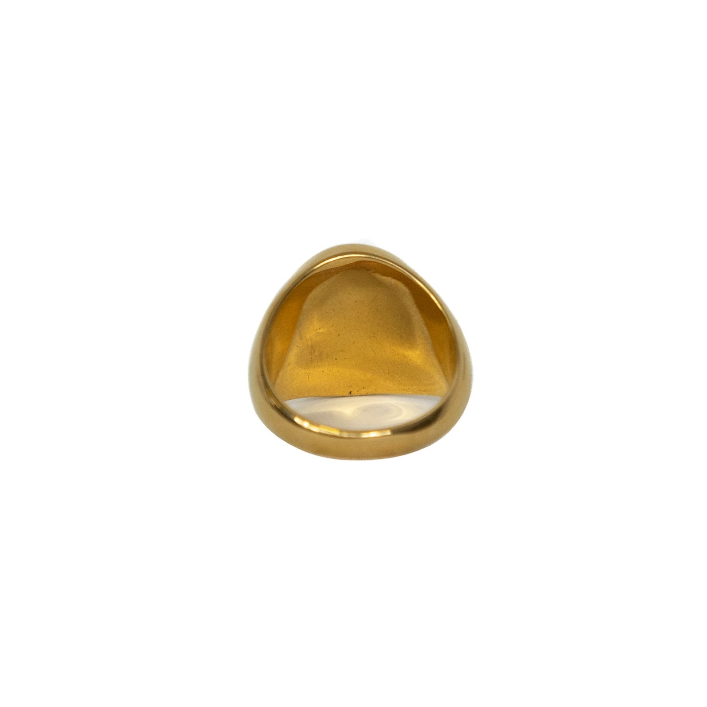 Gold Oval Signet Ring