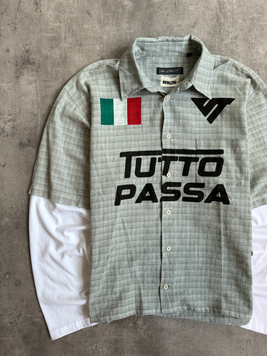 VT Rework : Tutto Passa Pastel Green Check Shirt