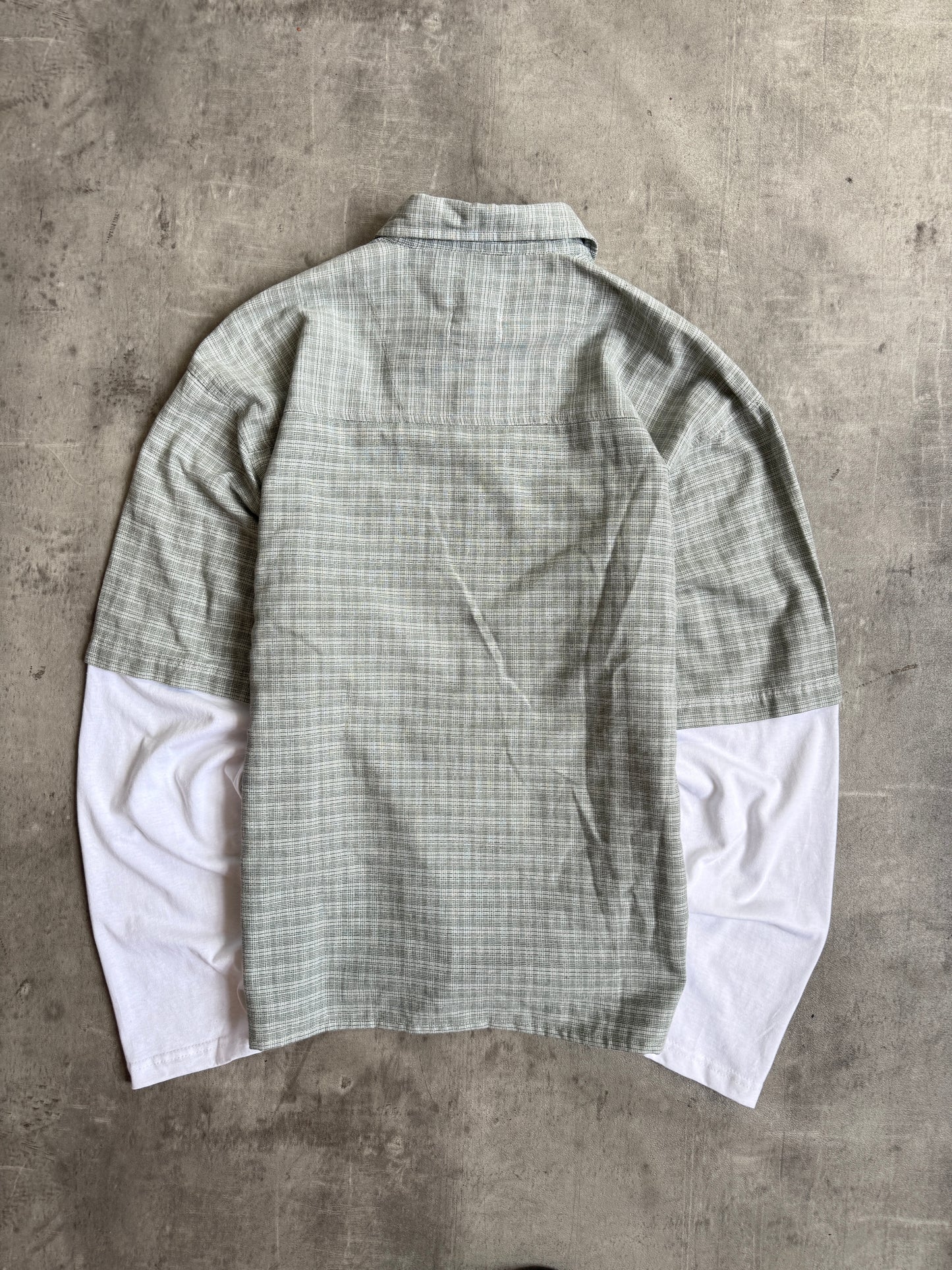 VT Rework : Tutto Passa Pastel Green Check Shirt