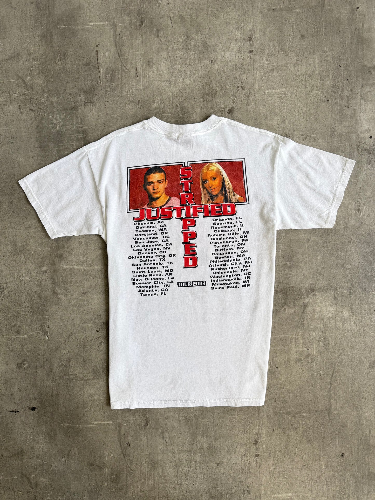 2003 Justin and Christina Tour Graphic Tee