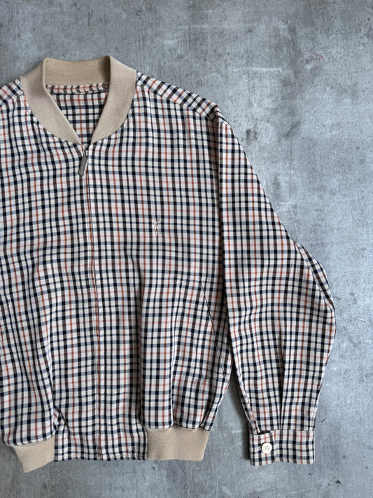 YSL Autumnal Check Lightweight Bomber Jacket