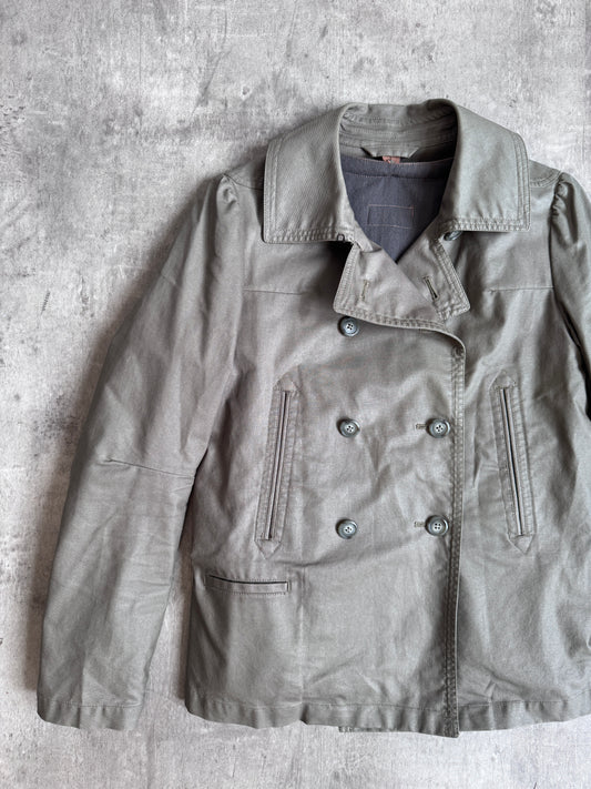 Tsumori Chisato Coated Drill Cotton Modular Jacket