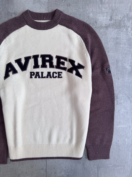 PALACE AVIREX KNIT CAKED BROWN