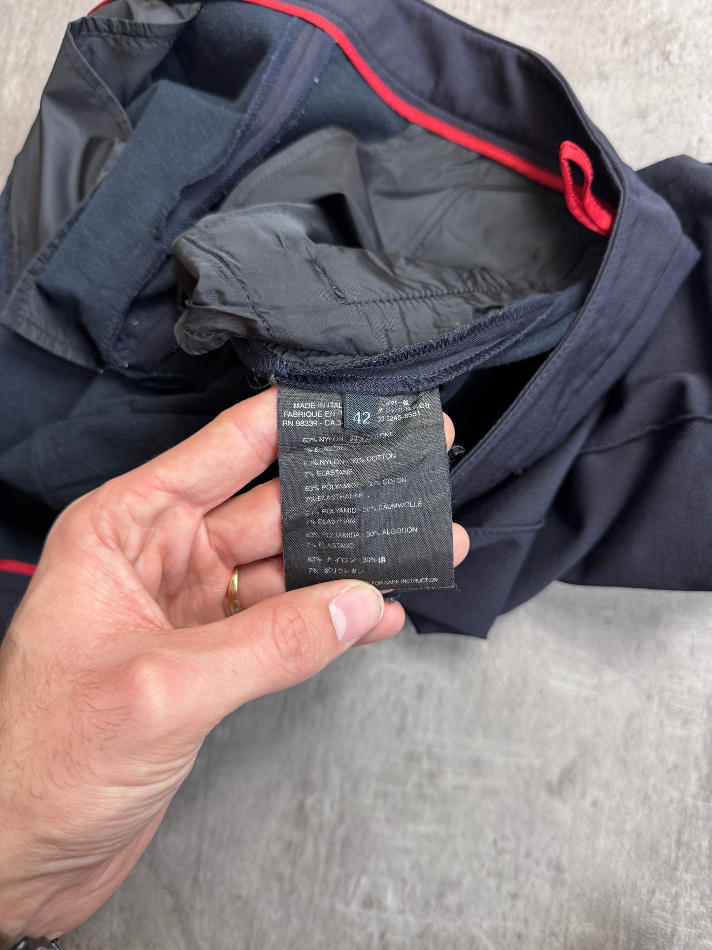 Prada Navy Stretch Capri's