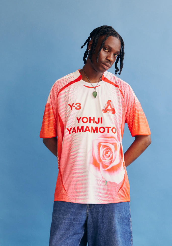 Y-3 x Palace Football T-Shirt White / Red