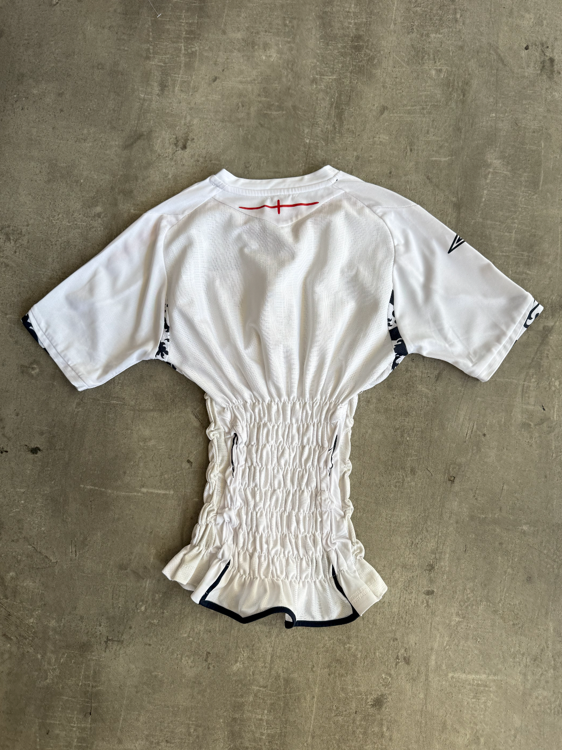 VT Rework: England x Umbro Rouched Waist Football Shirt