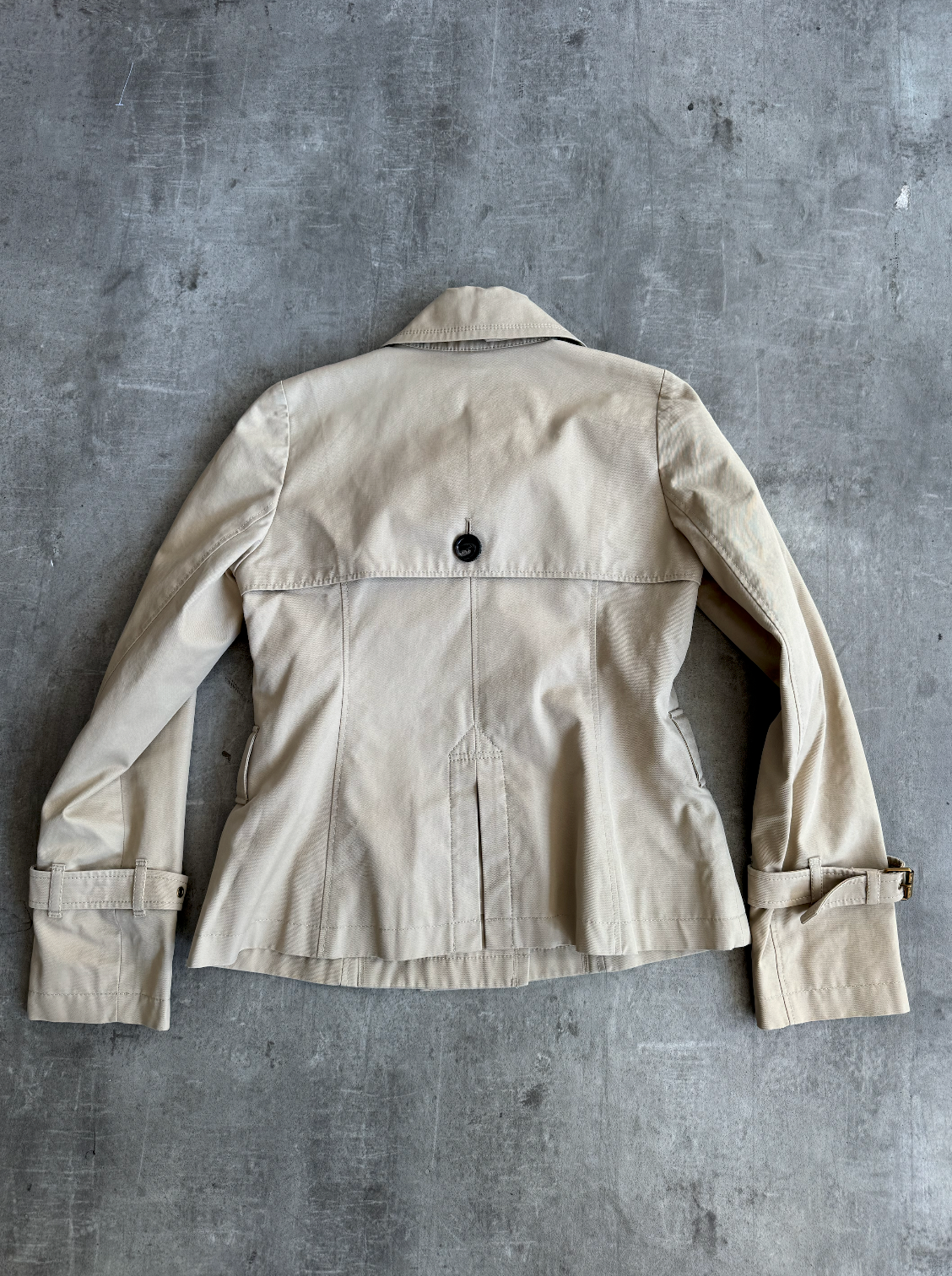 Burberry Beige Nova Lined Half Trenchcoat