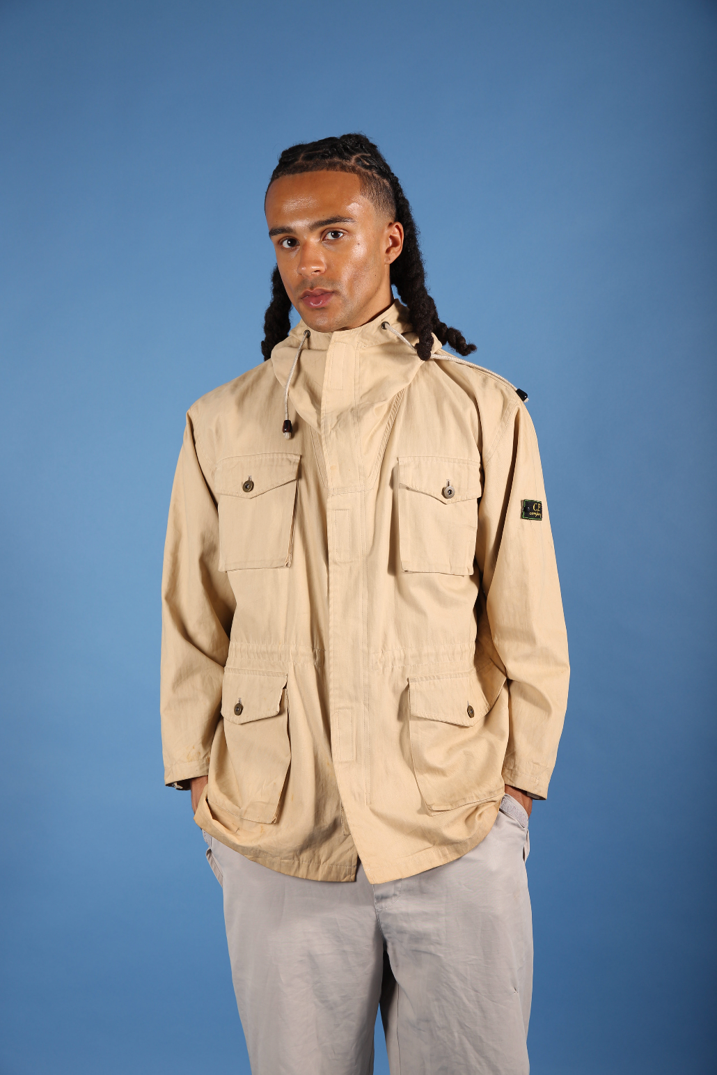 【最終値下げ】C.P. Company ジャケット M ベージュ 1993 C.P. Company Japanese Line Beige Multipocket Parka – Vintage