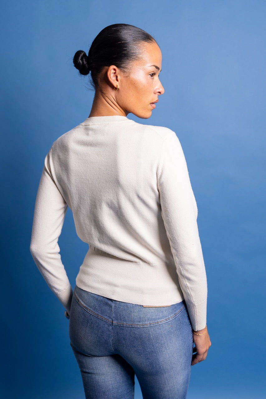 Vivienne Westwood Cream Knit Mini Cardigan