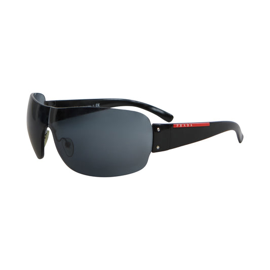 Prada Sport Tab Logo Black Visor Sunglasses