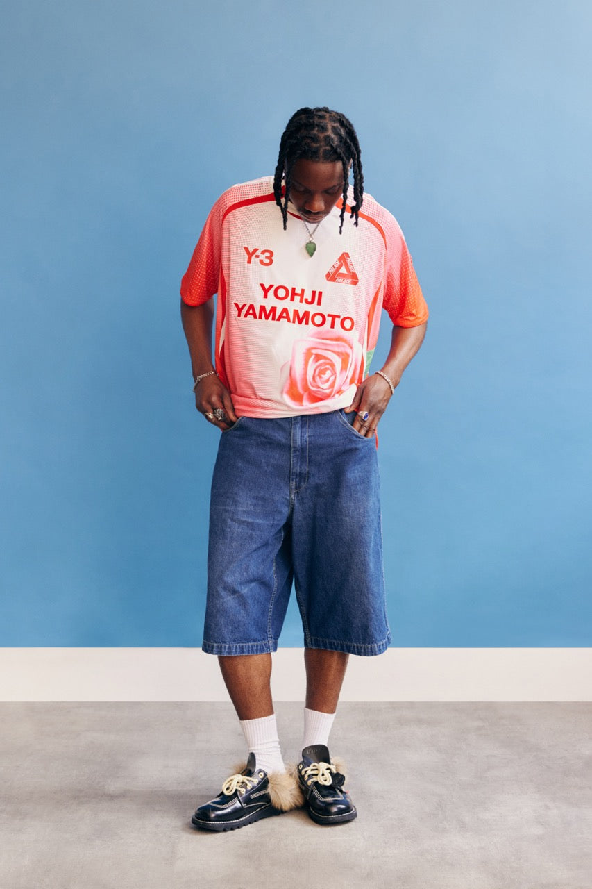 Y-3 x Palace Football T-Shirt White / Red