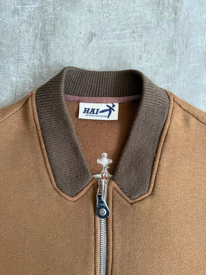Hai Sporting Gear By Issey Miyake Embroidered Crest Back Bomber