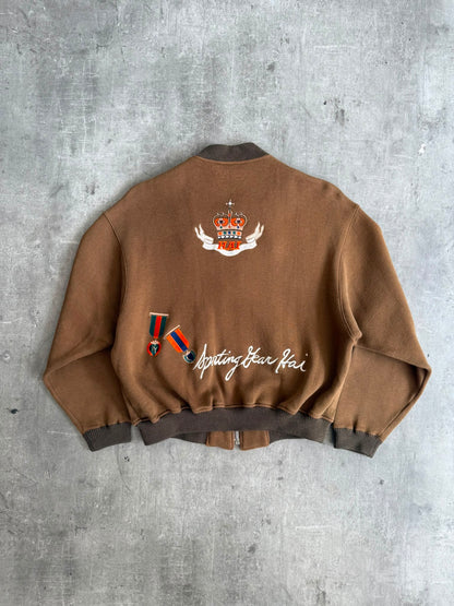 Hai Sporting Gear By Issey Miyake Embroidered Crest Back Bomber