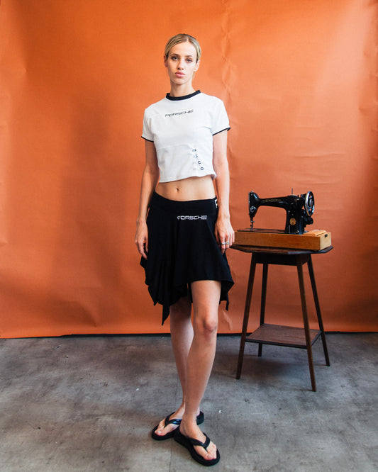 VT Rework : Porsche Button Up Cropped Tee