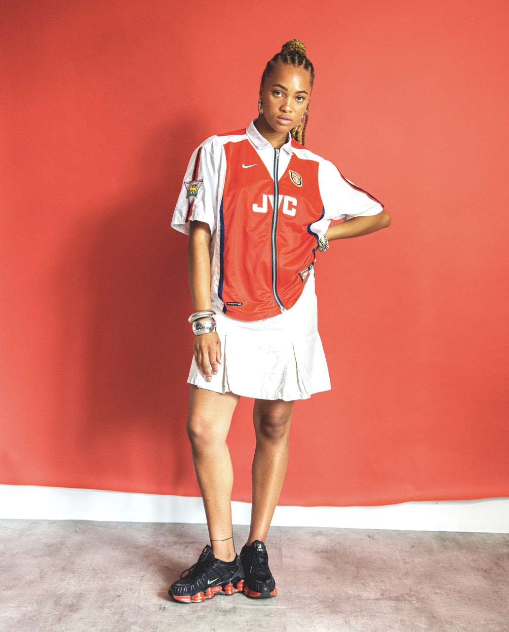 VT Rework: 1997/1998 Arsenal "Anelka 9" Home Zip Up Football Shirt