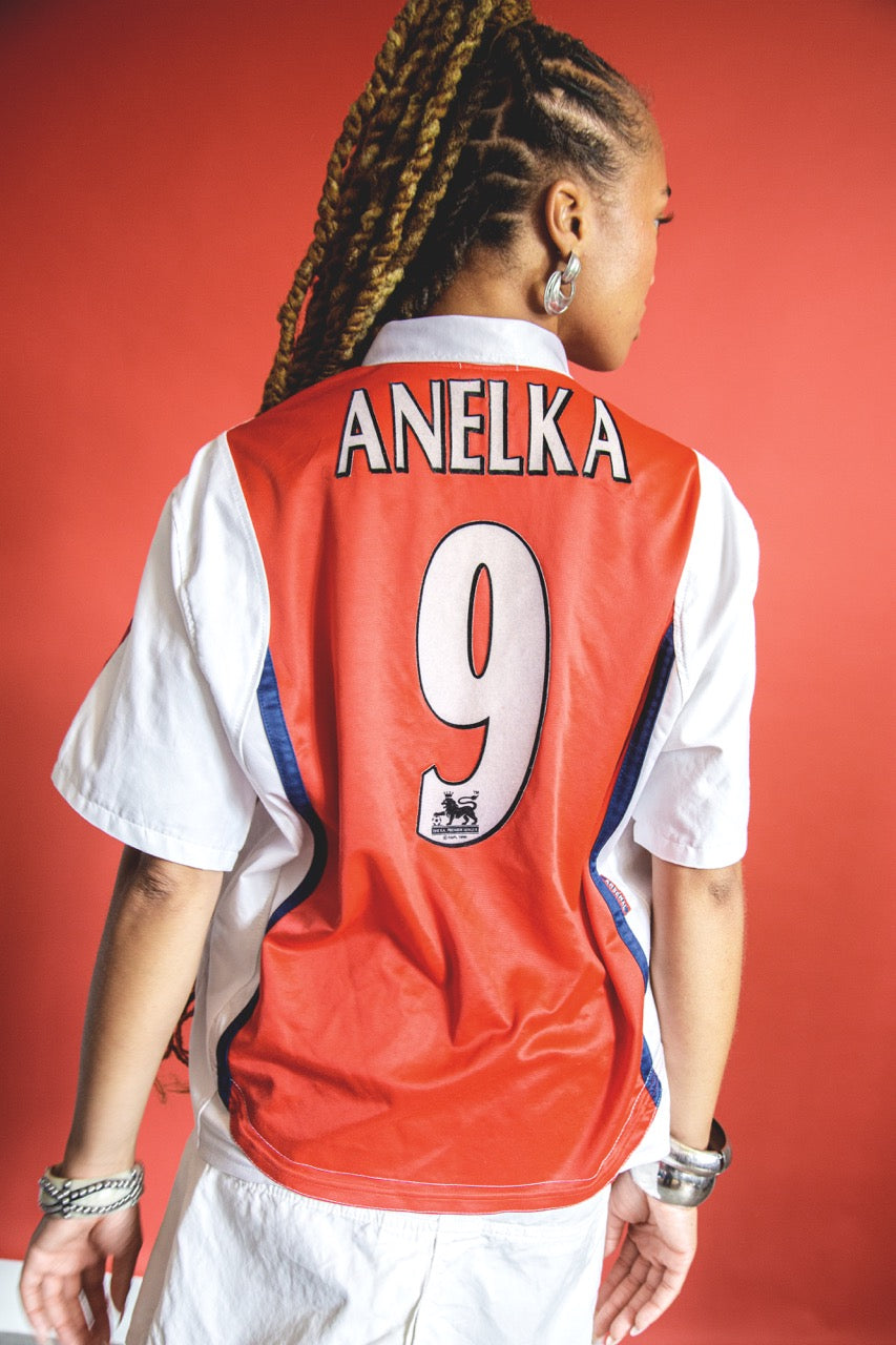 VT Rework: 1997/1998 Arsenal "Anelka 9" Home Zip Up Football Shirt
