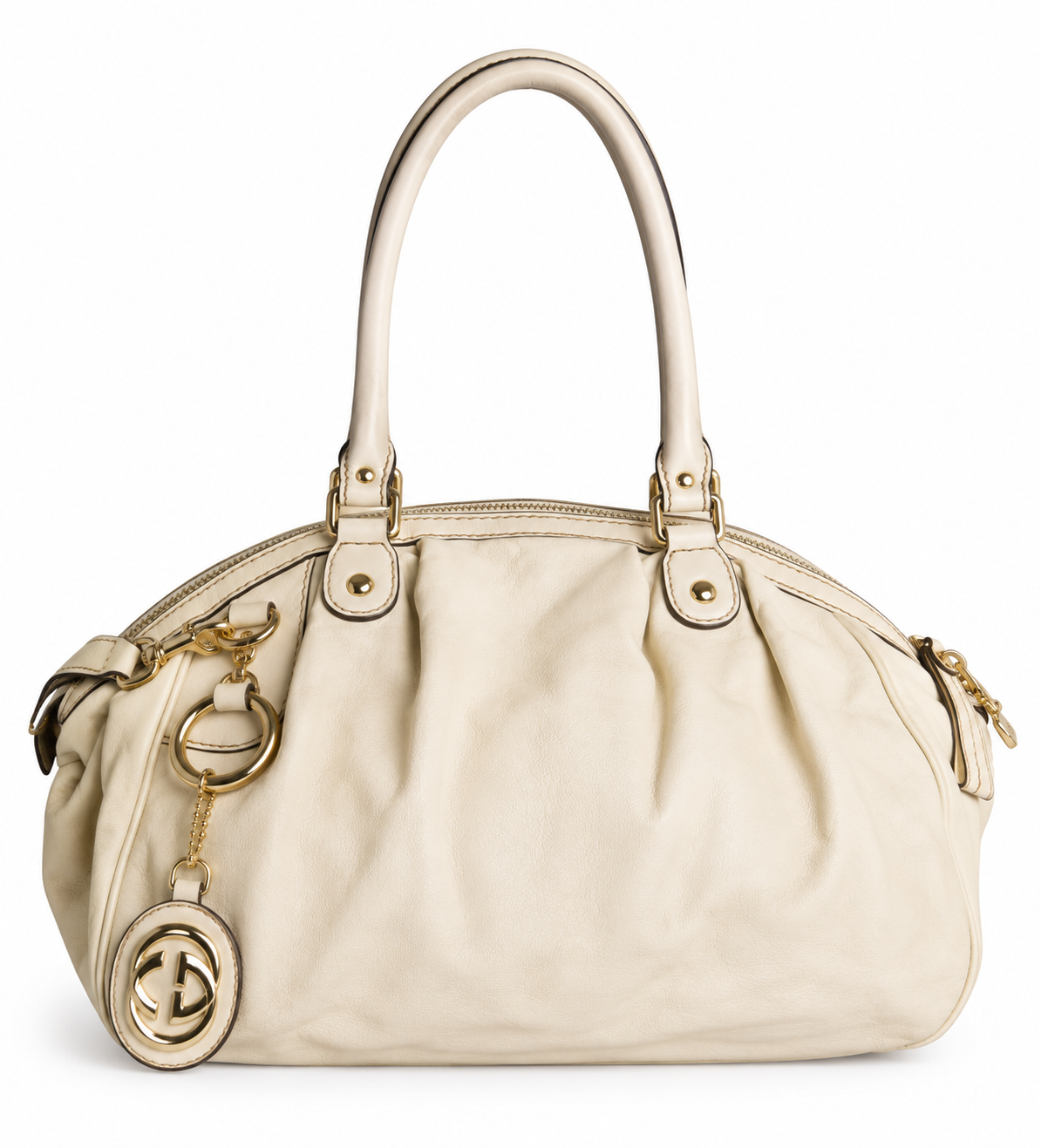 Gucci Cream Sukey Leather Handbag