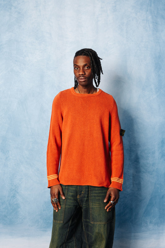 S/S 2003 Stone Island Cotton Knit Crewneck Sweater