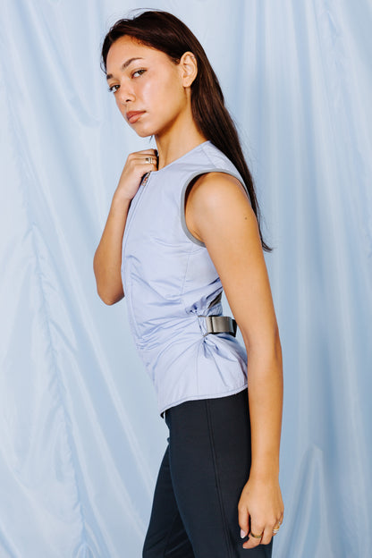 S/S 1999 Prada Sport Blue Nylon Buckled Tech Vest