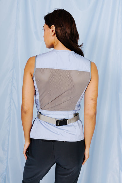 S/S 1999 Prada Sport Blue Nylon Buckled Tech Vest