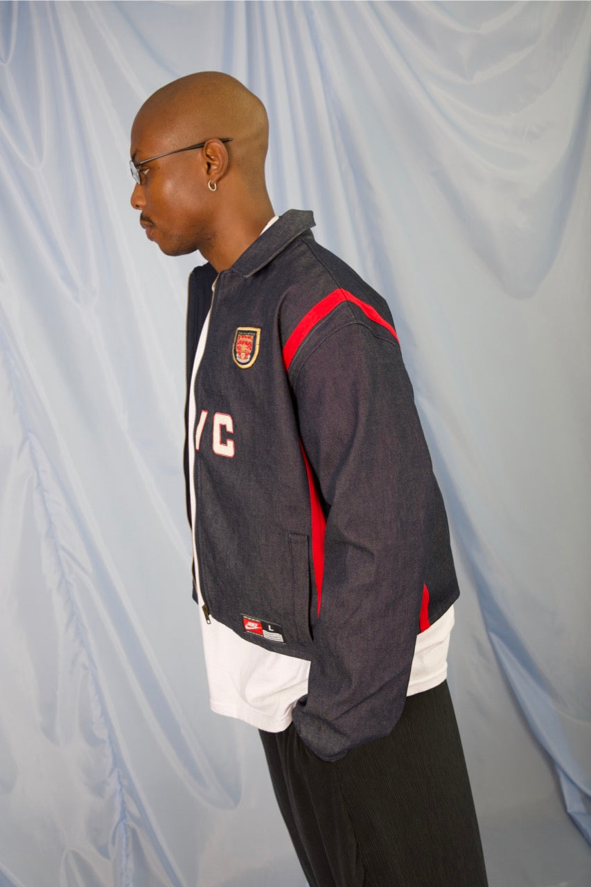 VT Rework : Custom Order - Denim Football Chore Jacket