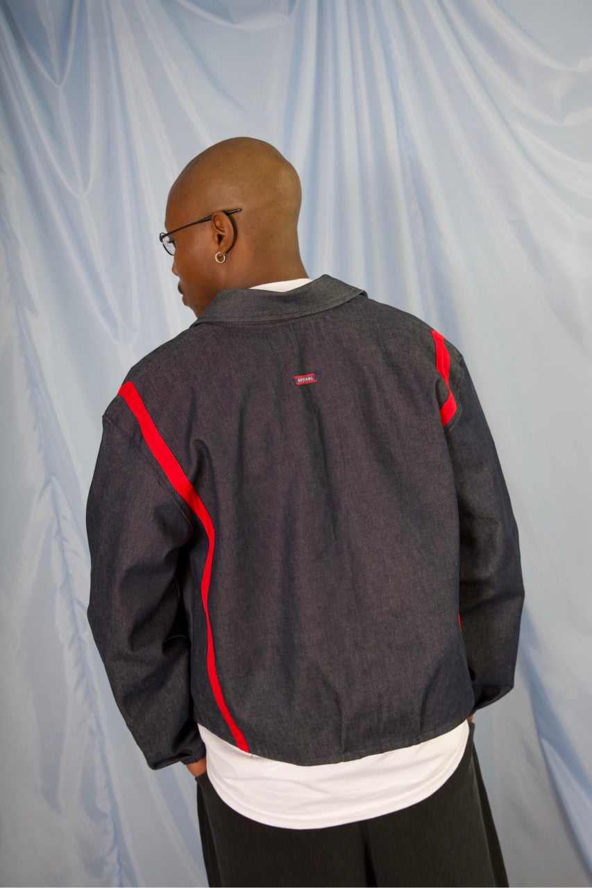 VT Rework : Custom Order - Denim Football Chore Jacket