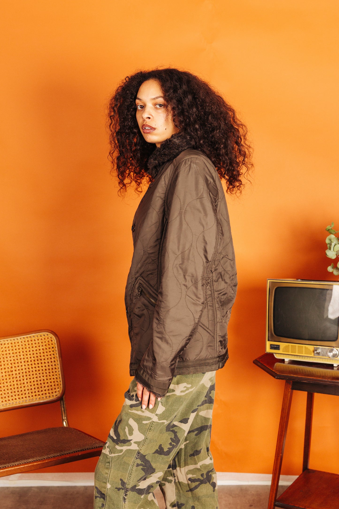 Beams Wave Stitch Nylon Jacket