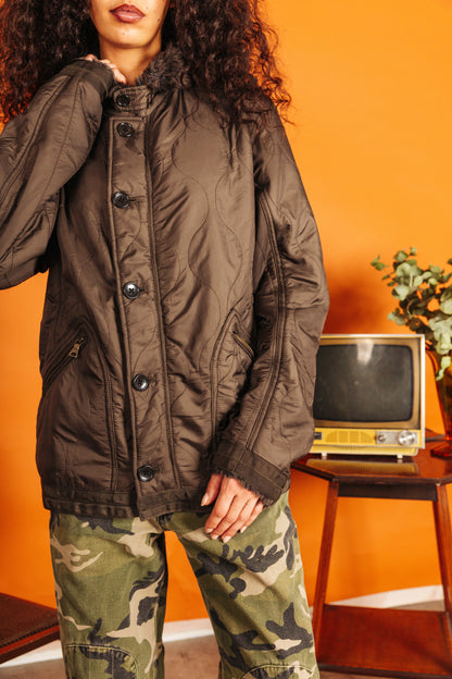Beams Wave Stitch Nylon Jacket