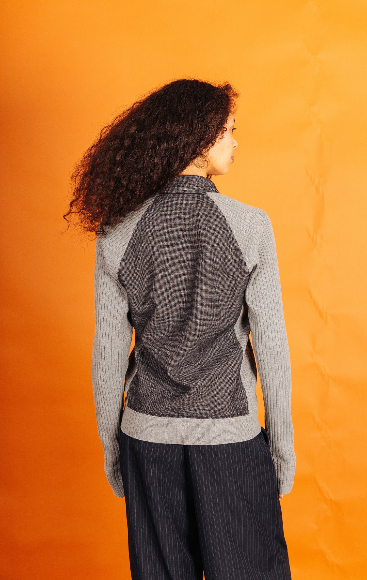 D&G Ribbed Sleeve Knit Jacket