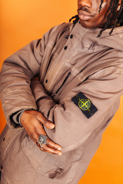 A/W 2013 Stone Island Brown Padded Parka Jacket