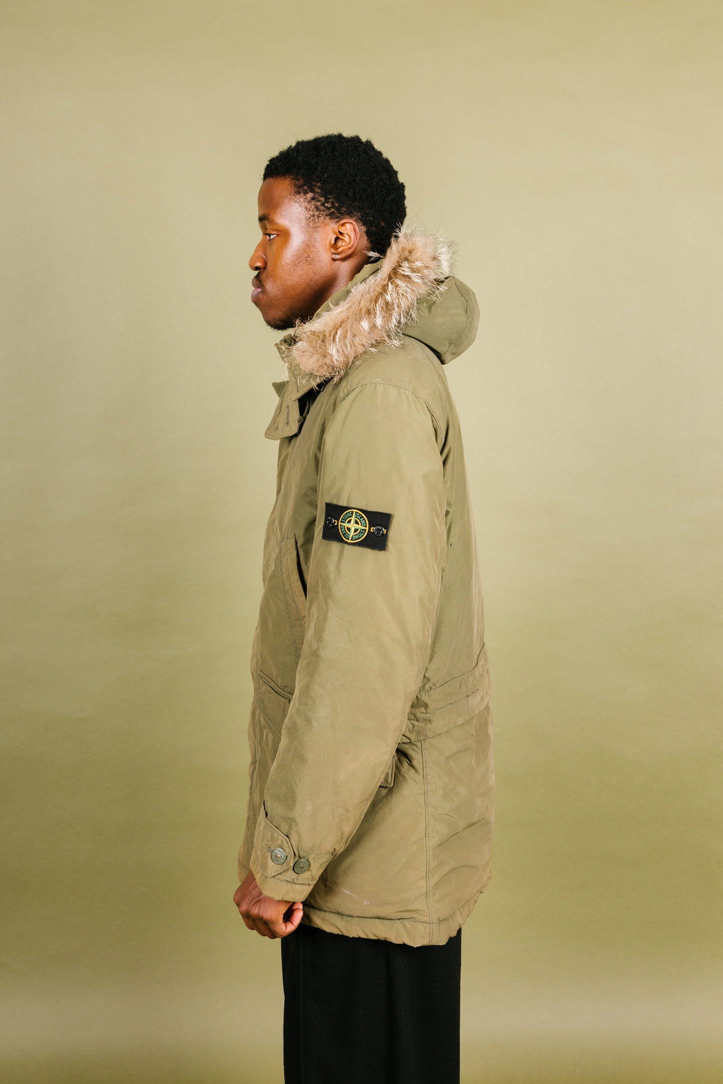 A/W 2014 Stone Island Micro Reps Down Khaki Parka Jacket