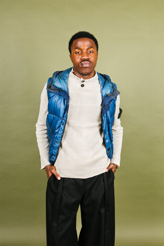 A/W 2013 Stone Island Garment Dyed Down Puffer Gilet