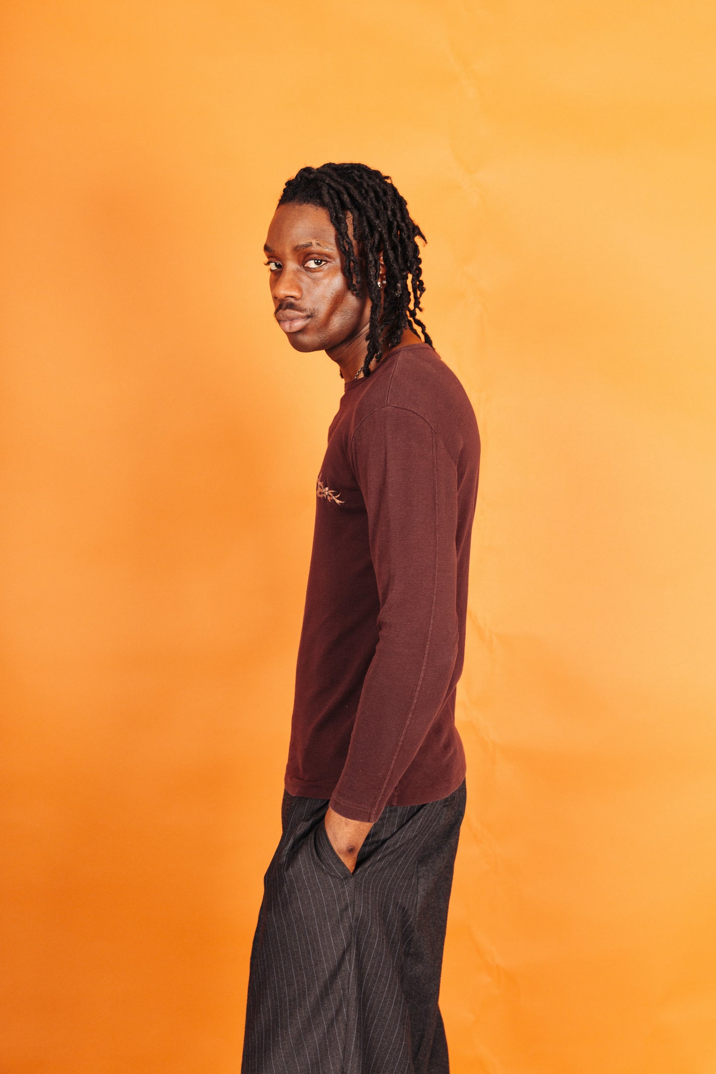 Jean Paul Gaultier Jeans Tribal Graphic LS Top