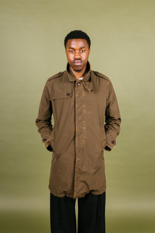 A/W 2009 C.P. Company Buckle Detail Lightweight Brown Trench Coat