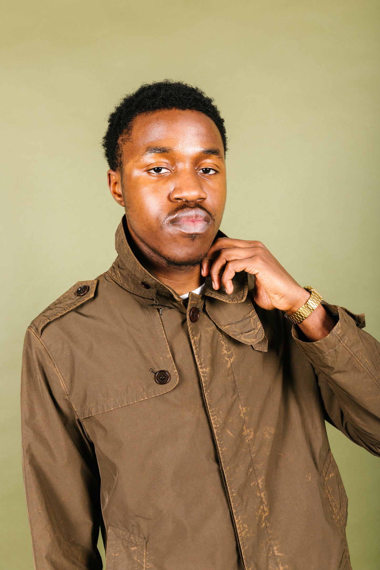 A/W 2009 C.P. Company Buckle Detail Lightweight Brown Trench Coat