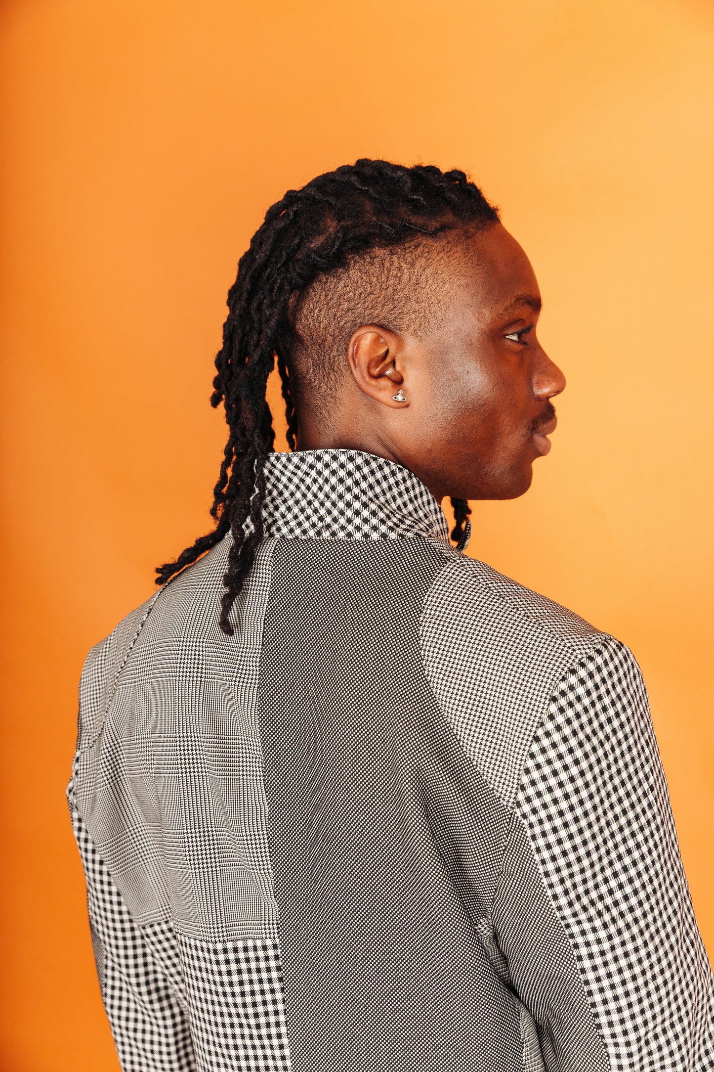 2010 Comme Des Garcons Multi Houndstooth Patchwork Blazer