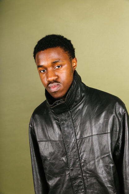 A/W 1984 C.P. Company Beige Leather Collar Trench Coat