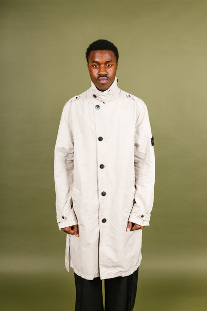 S/S 2008 Stone Island Belted Crinkle Trench Coat