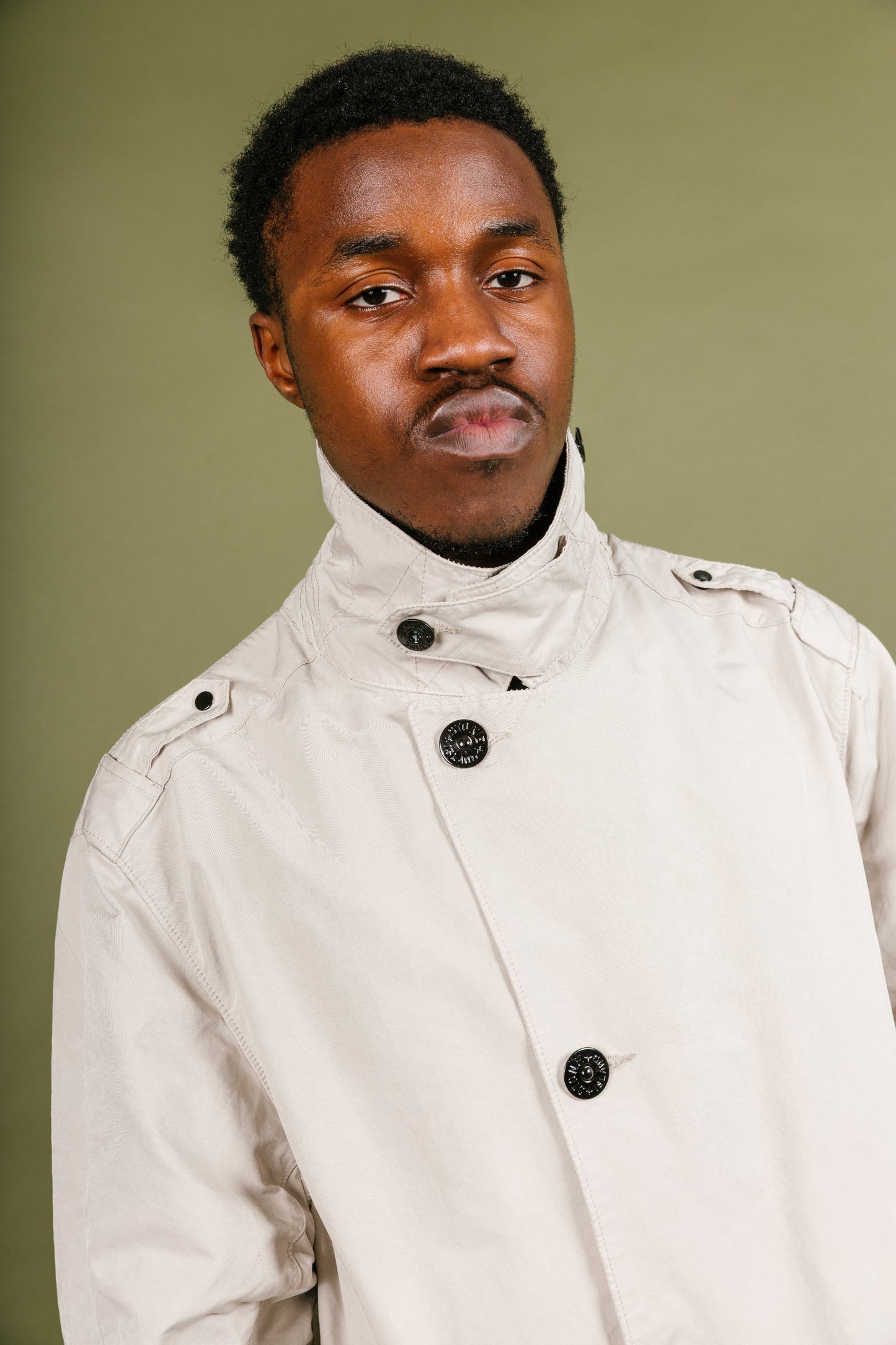 S/S 2008 Stone Island Belted Crinkle Trench Coat