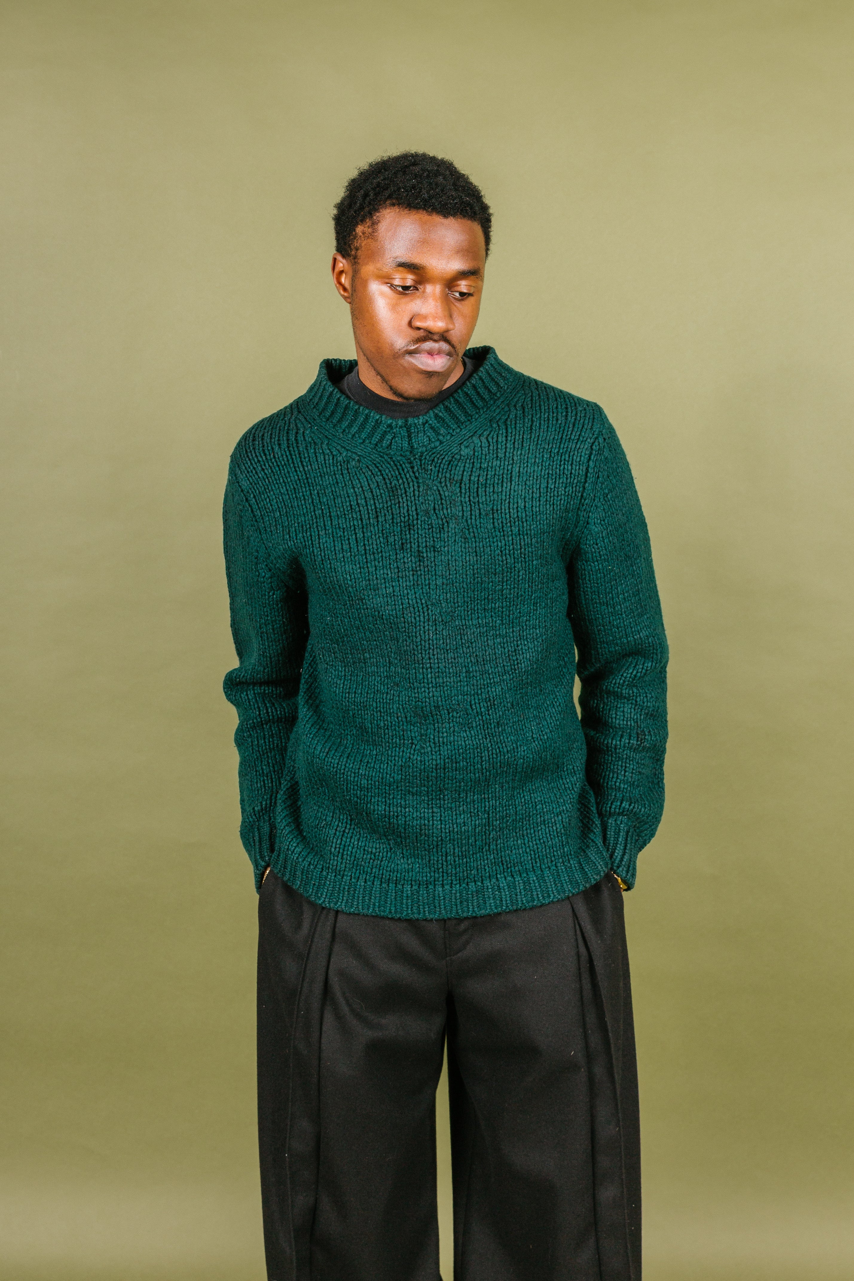 C.P. Company Japan Release Emerald Chunky Knitted Sweater – Vintage