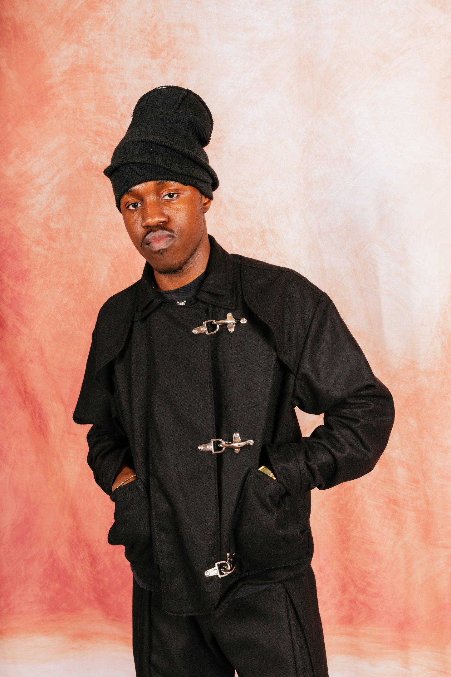 VT Rework: Fireman Clasp Black Wool Blouson