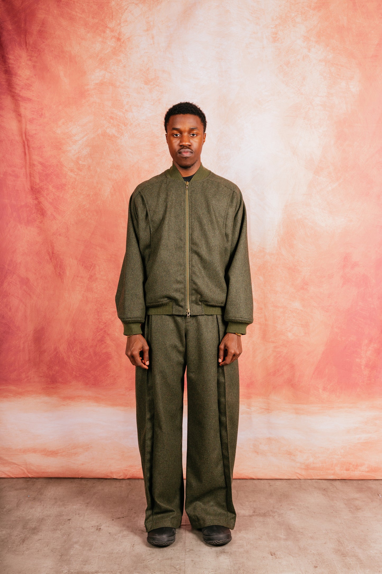 VT Rework: Pleated Khaki Wool Military Drill Trousers