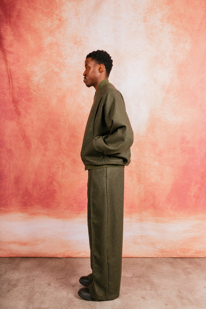 VT Rework: Pleated Khaki Wool Military Drill Trousers