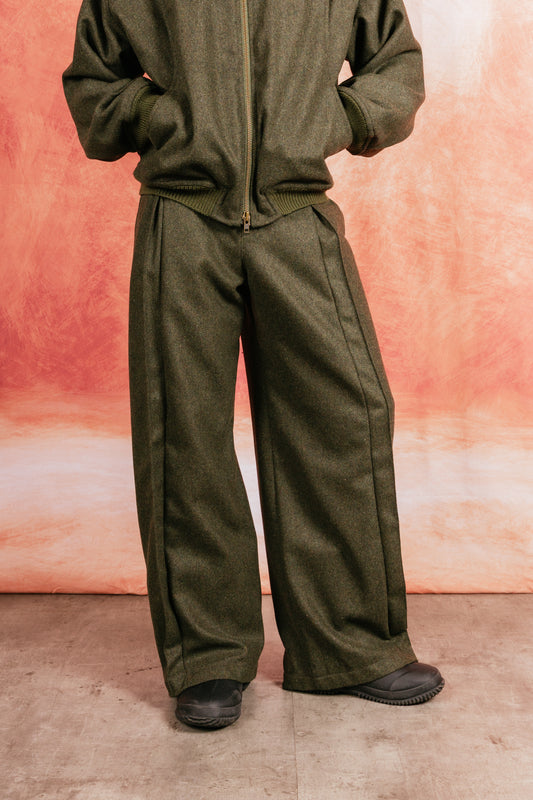 VT Rework: Pleated Khaki Wool Military Drill Trousers
