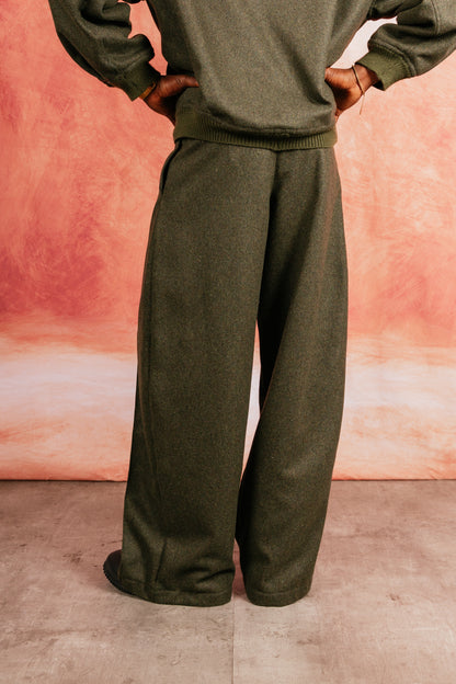 VT Rework: Pleated Khaki Wool Military Drill Trousers
