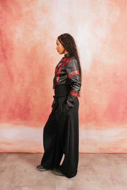 VT Rework: Custom Order – Leather Football Jacket