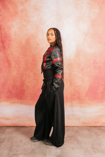 VT Rework: Custom Order – Leather Football Jacket