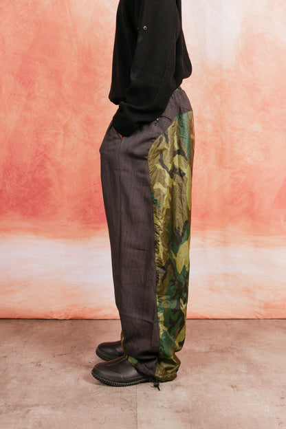 VT Rework: Ripstop Camoflague Oversized Woven Trousers