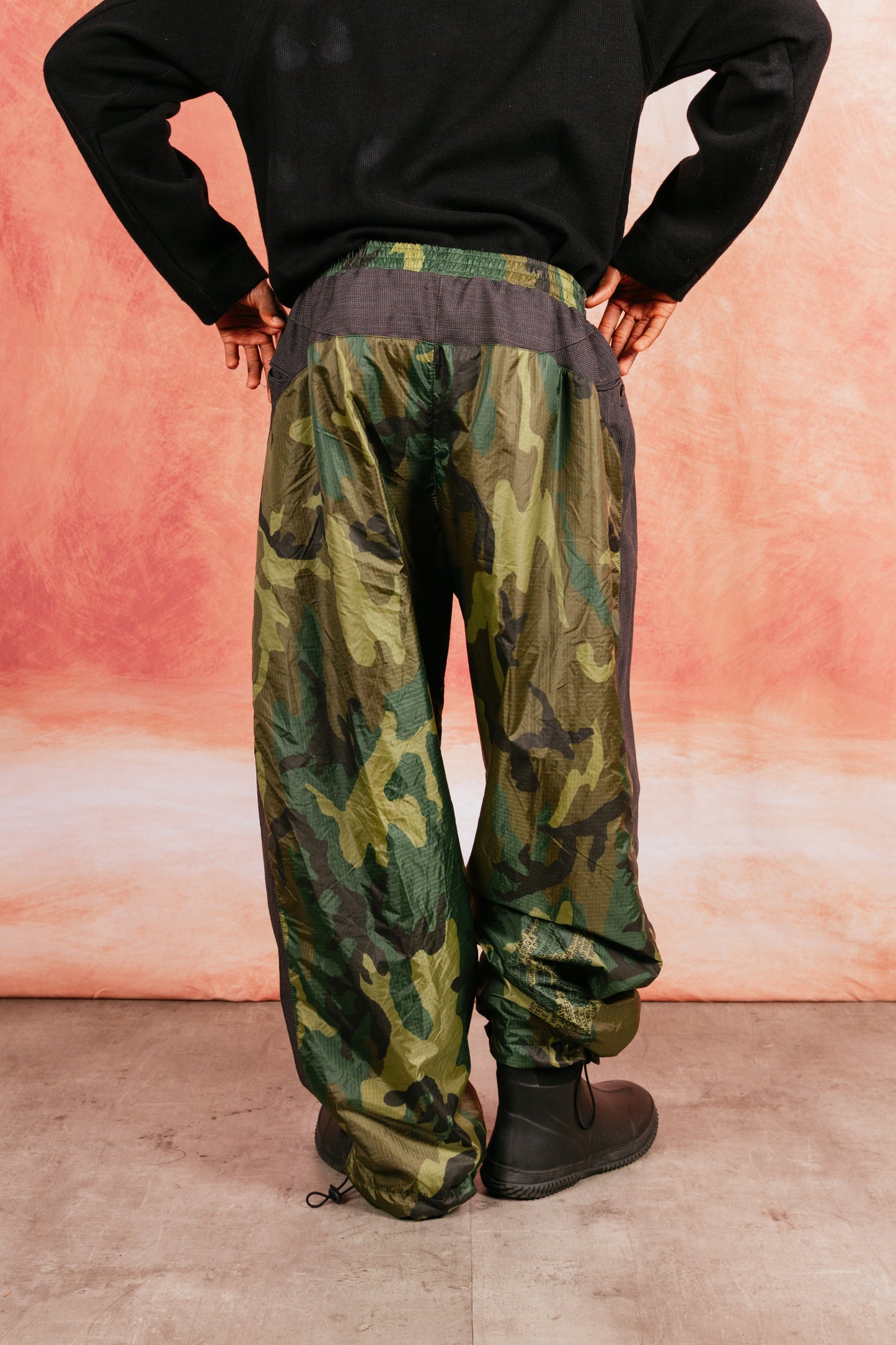 VT Rework: Ripstop Camoflague Oversized Woven Trousers